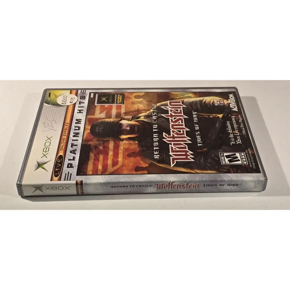 Wolfenstein Tides of War Platinum Hits Xbox CIB Complete